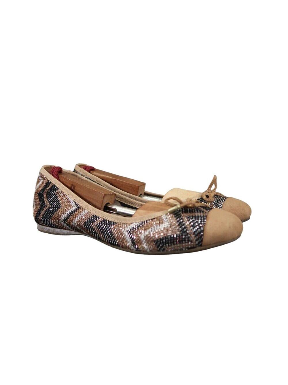 Jessica Simpson Shoes Womens 7 Ballet Flats Fashion Slip On Cap Toe Misha Brown